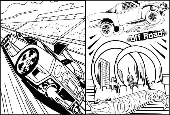 desenhos de carros Hot Wheels para imprimir