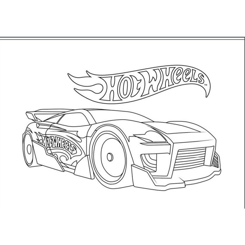 desenhos de logotipos Hot Wheels para colorir