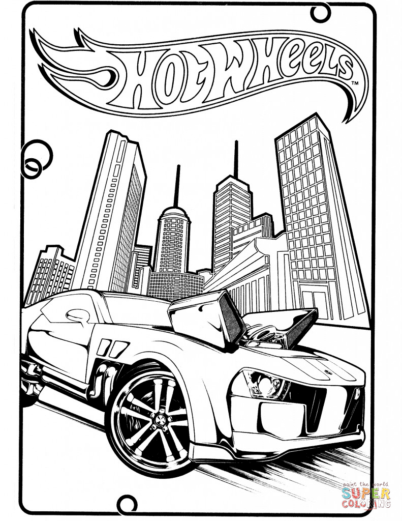 desenhos de logotipos Hot Wheels para colorir
