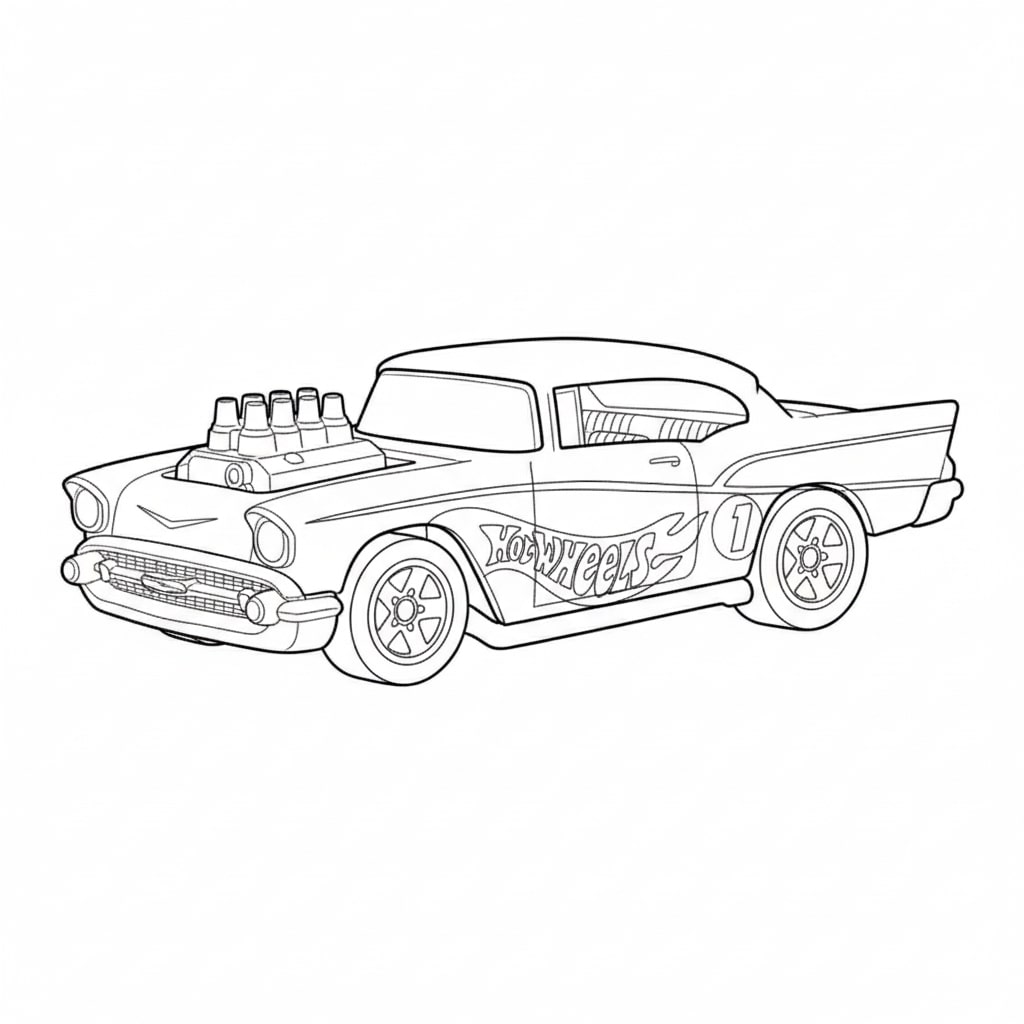 desenhos de monster trucks Hot Wheels para colorir