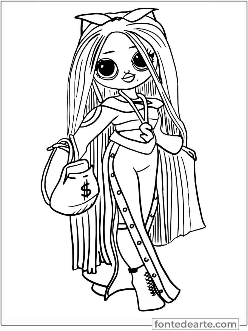 desenhos LOL OMG para imprimir