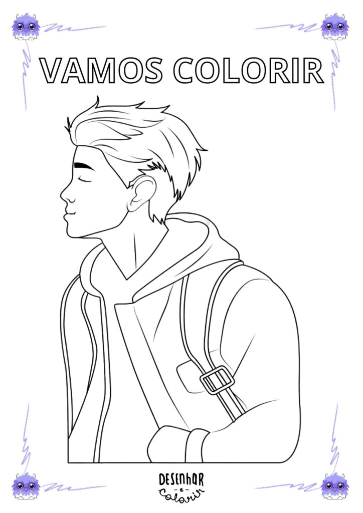 desenhos para colorir meninos vs meninas