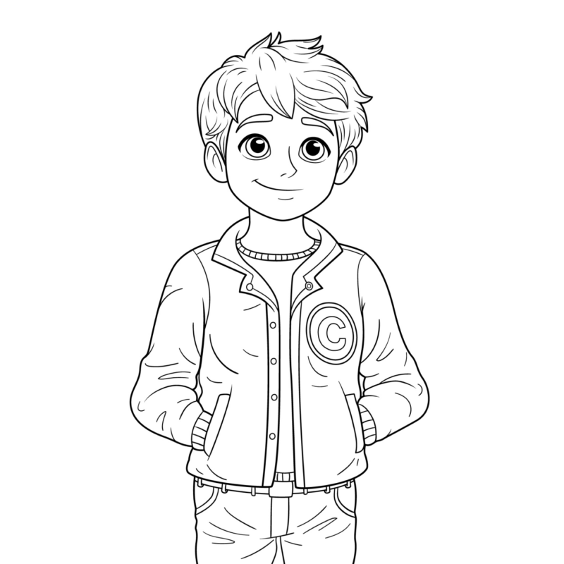 desenhos para colorir meninos de 5 anos