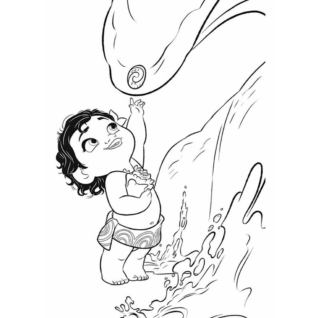 desenhos da Moana 2 para colorir