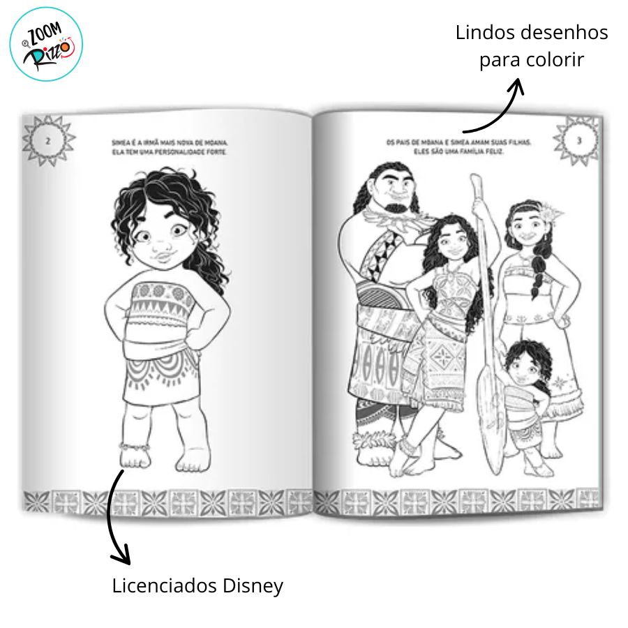 desenhos moana bebe para colorir