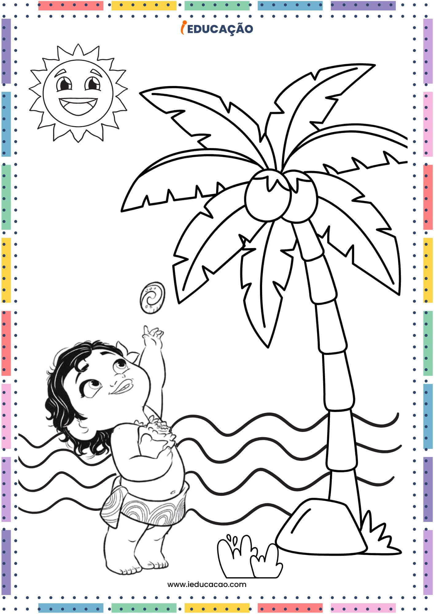 atividade moana colorir