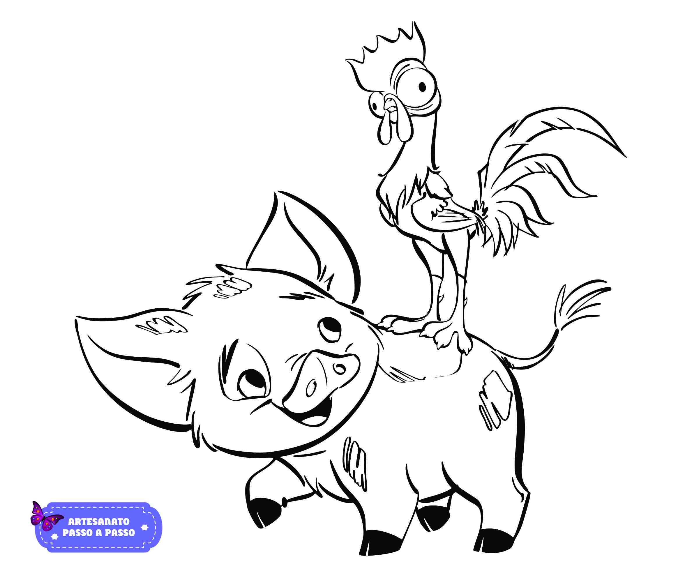 imagens da moana para colorir
