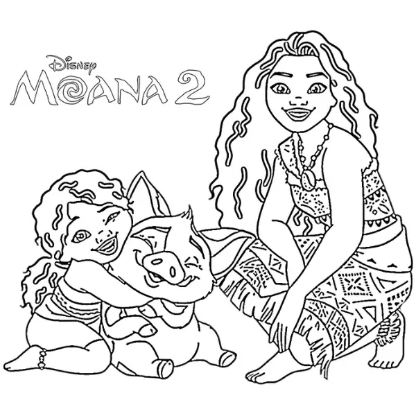 desenhos do maui para colorir