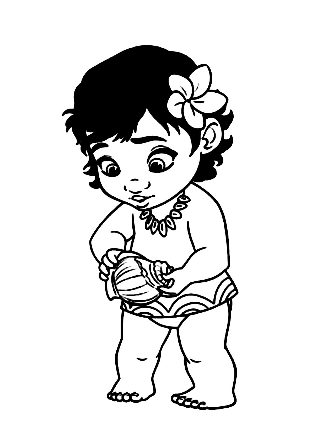 moana em cenas de aventura para colorir