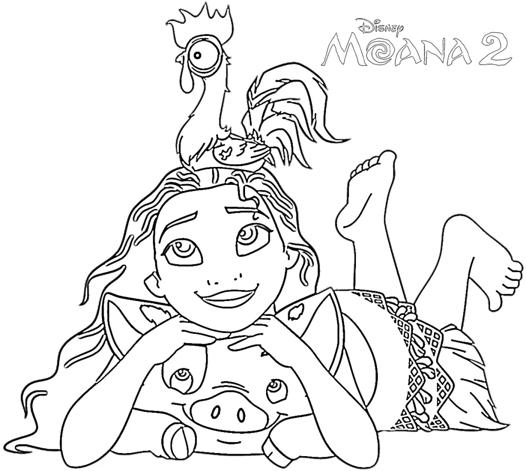 desenhos da moana para imprimir e colorir