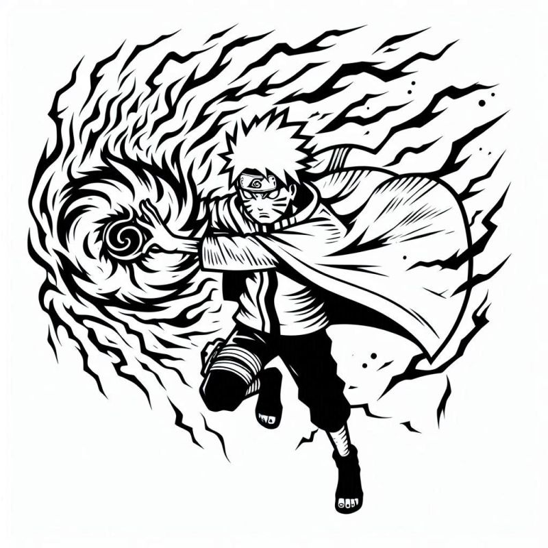 cores do Naruto