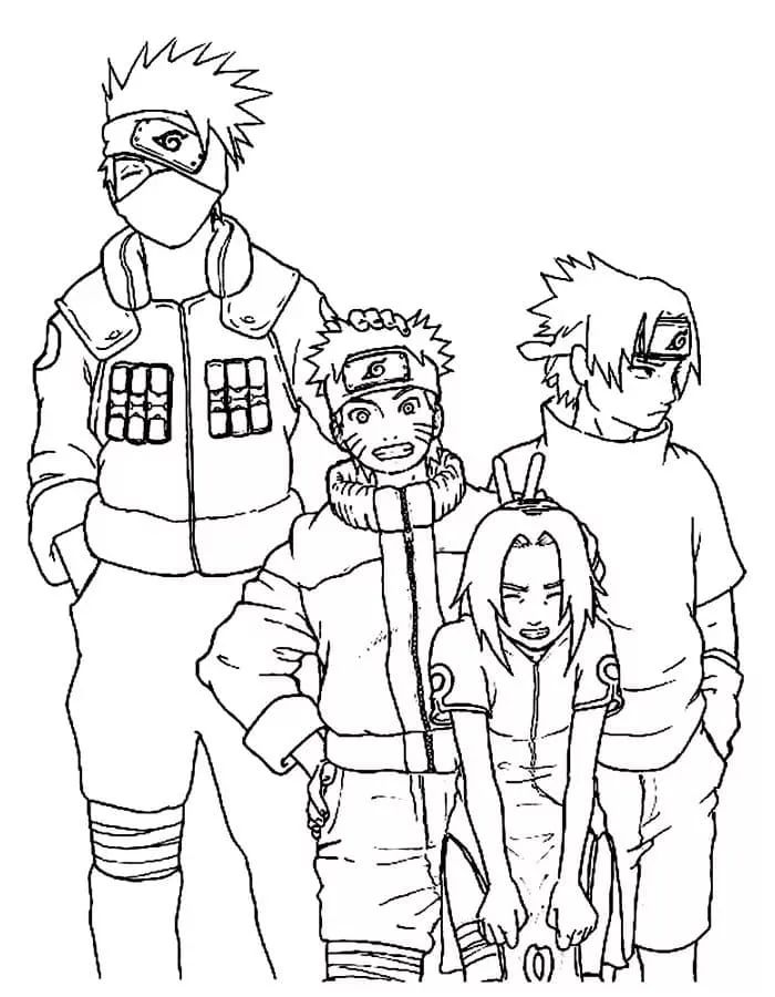 desenhos do Boruto para colorir