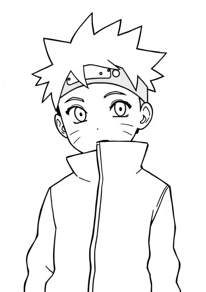 desenhos do Boruto para colorir