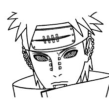 Naruto chibi para colorir