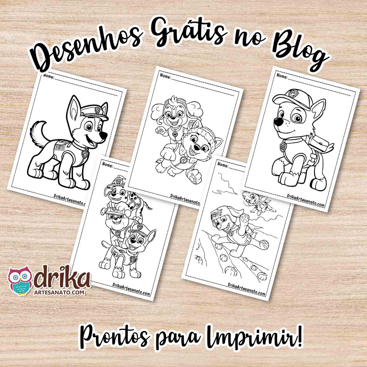 melhores desenhos patrulha canina para colorir pdf
