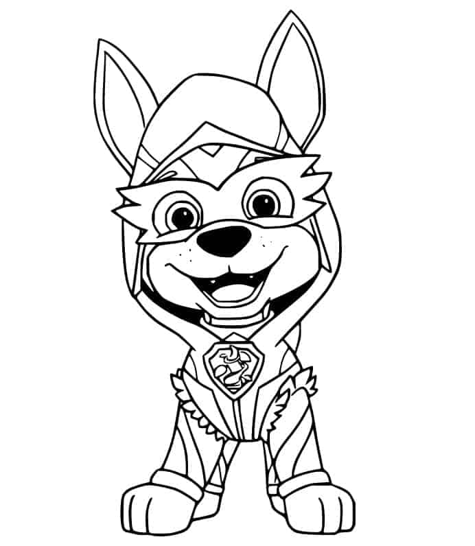 desenho do chase patrulha canina para colorir pdf