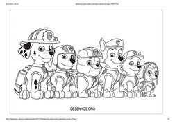 custo de impressão desenhos patrulha canina pdf
