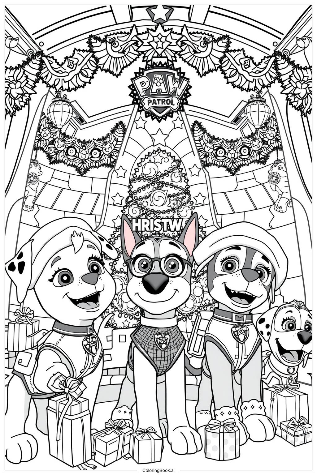 melhores desenhos patrulha canina para colorir pdf