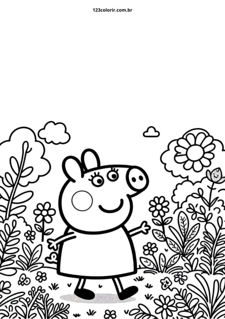 desenhos do george pig para colorir