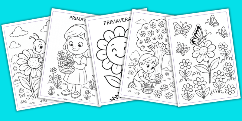 desenhos de flores para colorir educação infantil