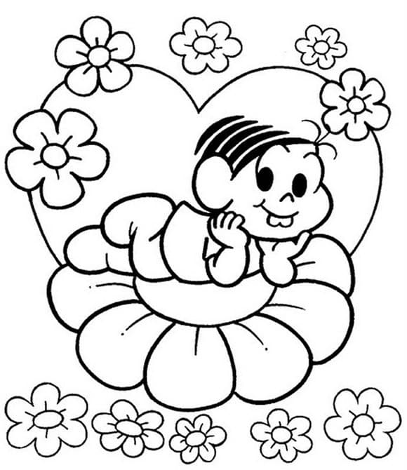 desenhos de flores para colorir educação infantil