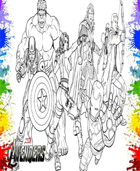 desenhos do thor para colorir
