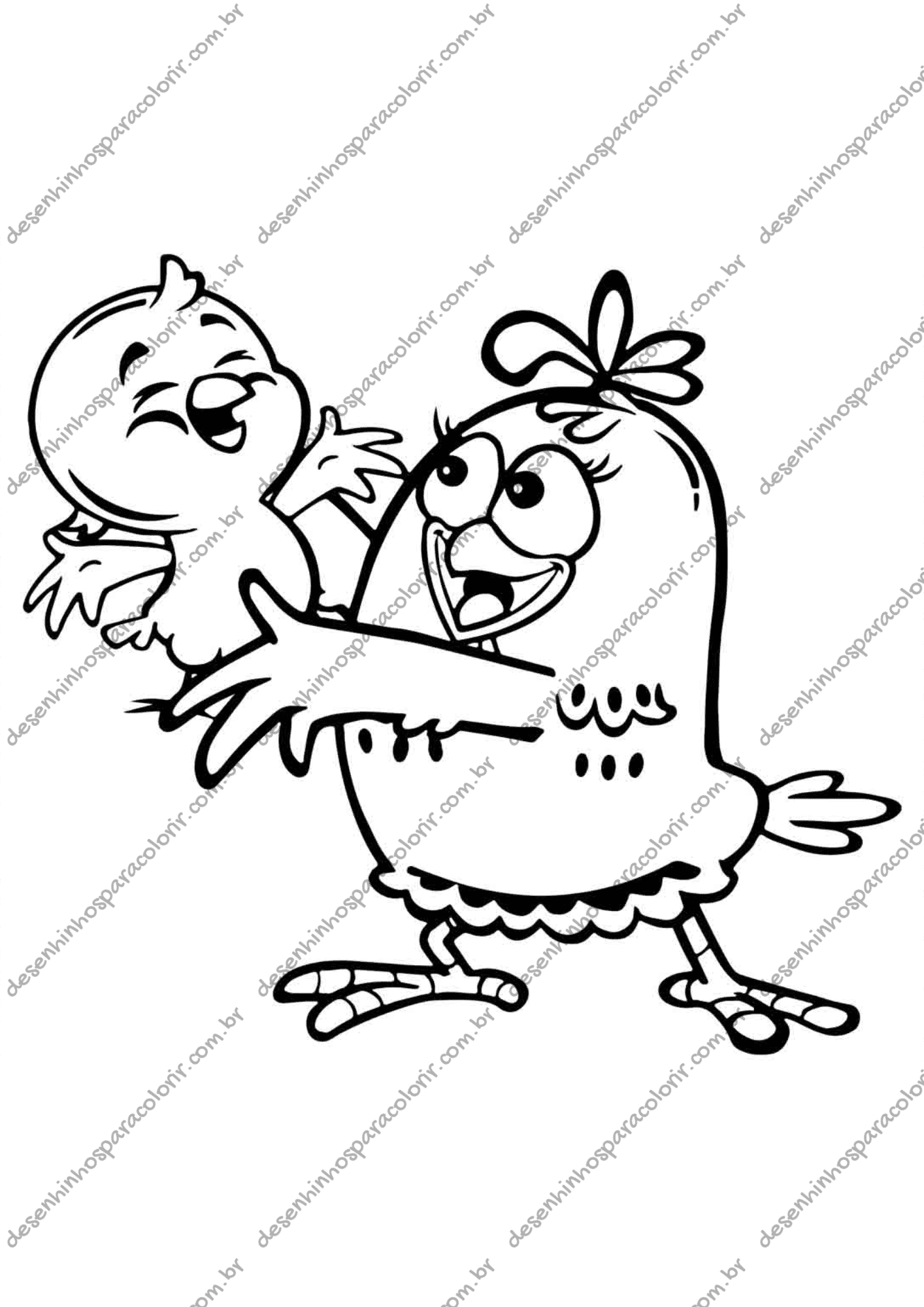 personagens galinha pintadinha para colorir