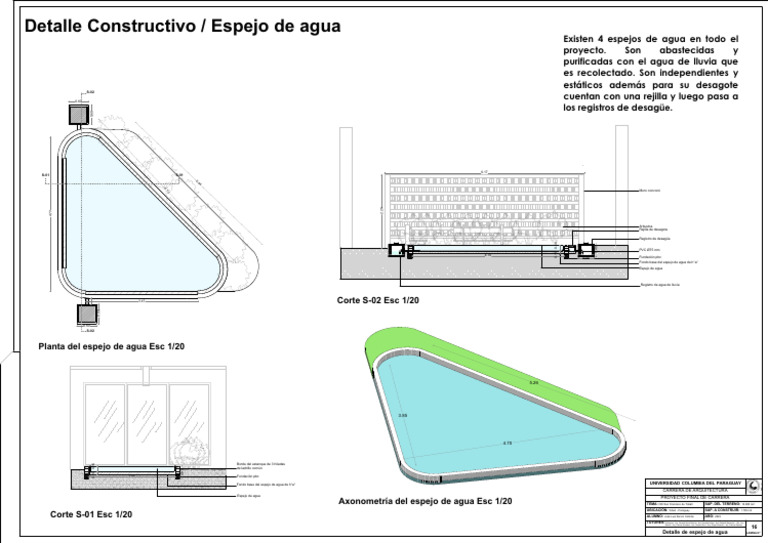 Detalhamento Espelho D'Agua Dwg