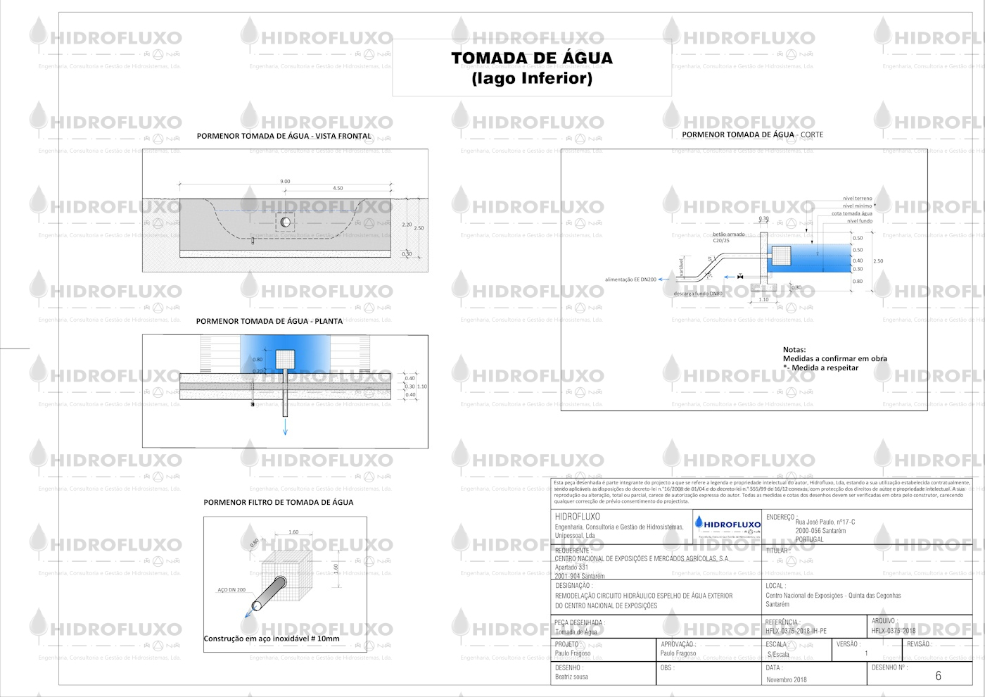 Detalhamento Espelho D'Agua Dwg