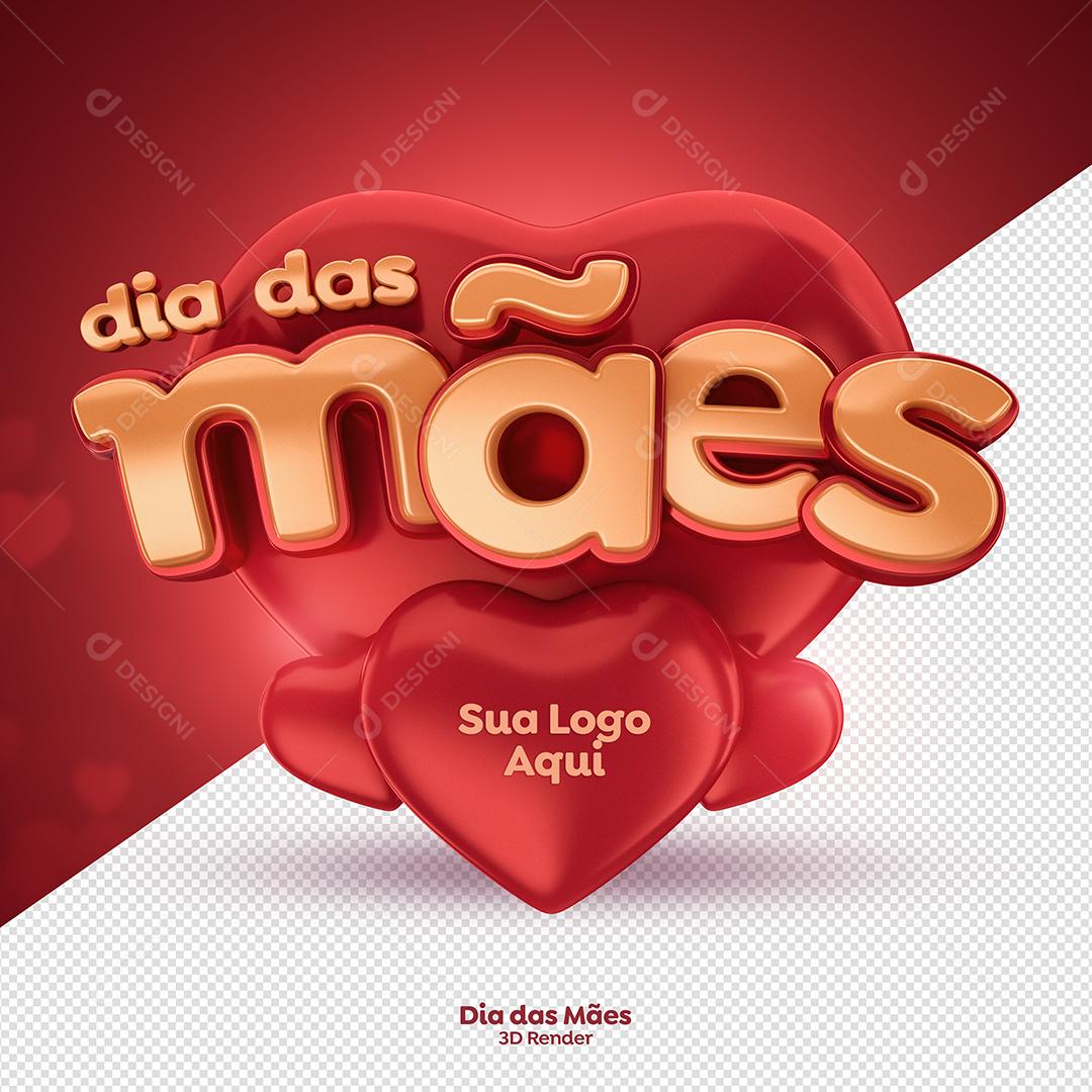 dia das mães 3d png