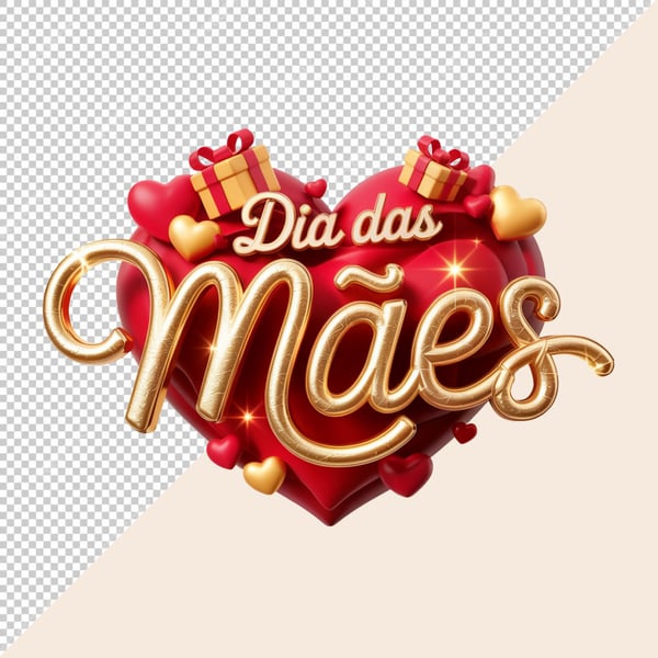 como usar png dia das mães 3d em canva
