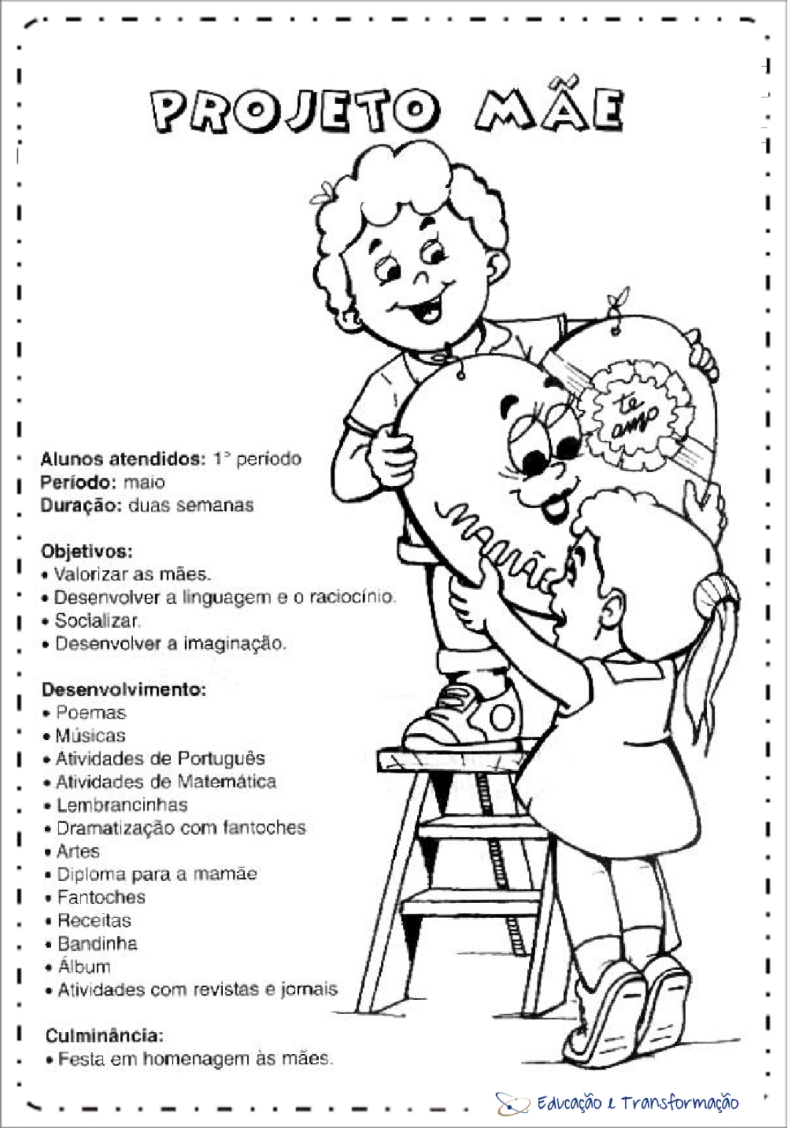 custo de materiais para atividades de dia das mães na educação infantil