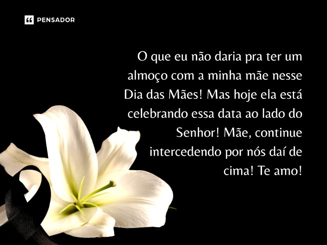 dia das mães falecidas