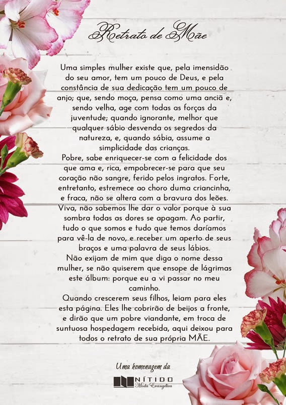 poema dia das mães