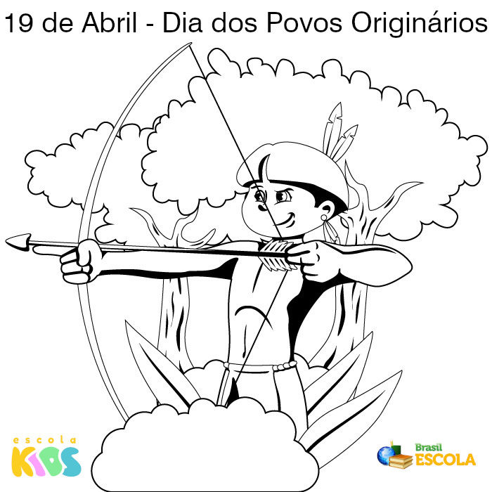 atividade dia do indio para educação infantil