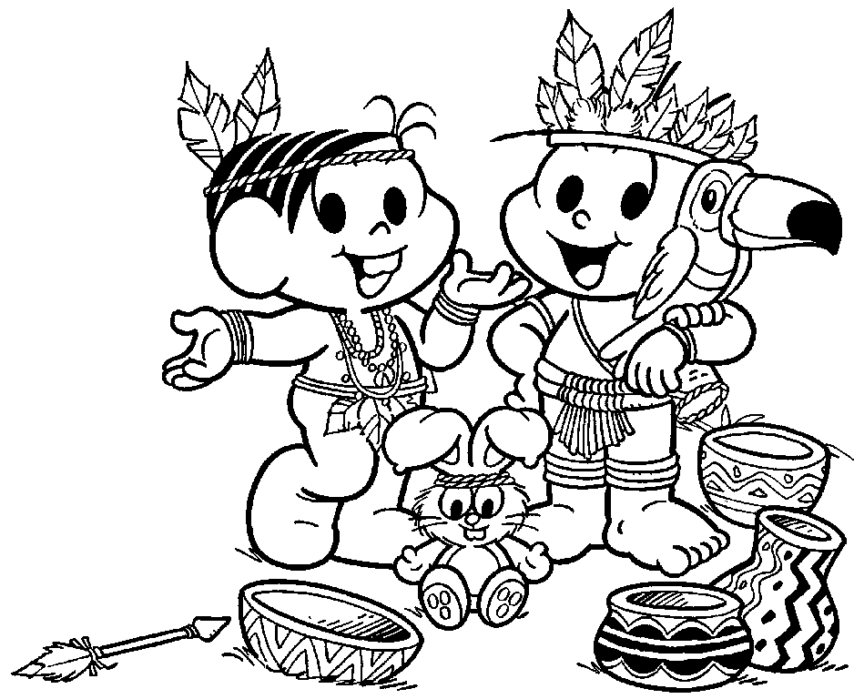 lendas indigenas para colorir