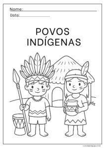 desenhos de indios para colorir e imprimir