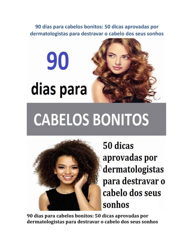 Dicas Cabelos Bonitos