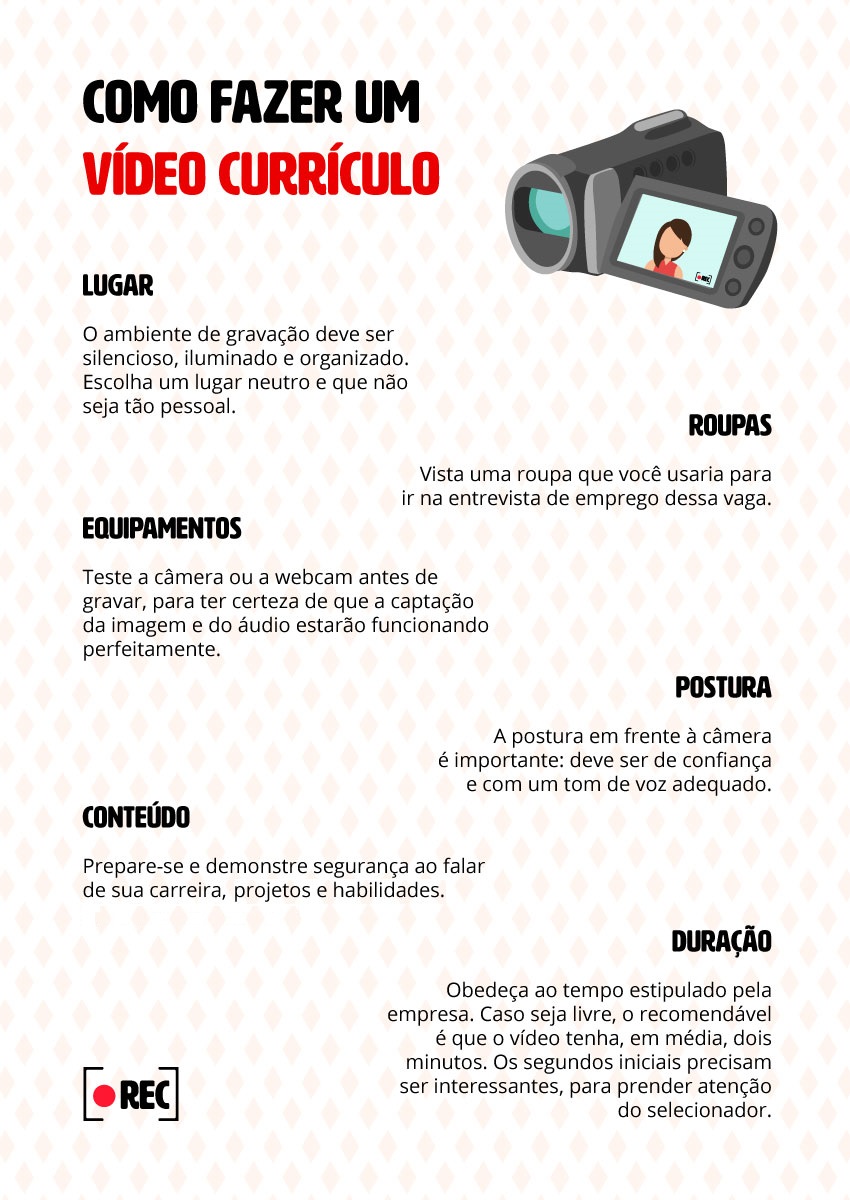 como criar um vídeo currículo profissional