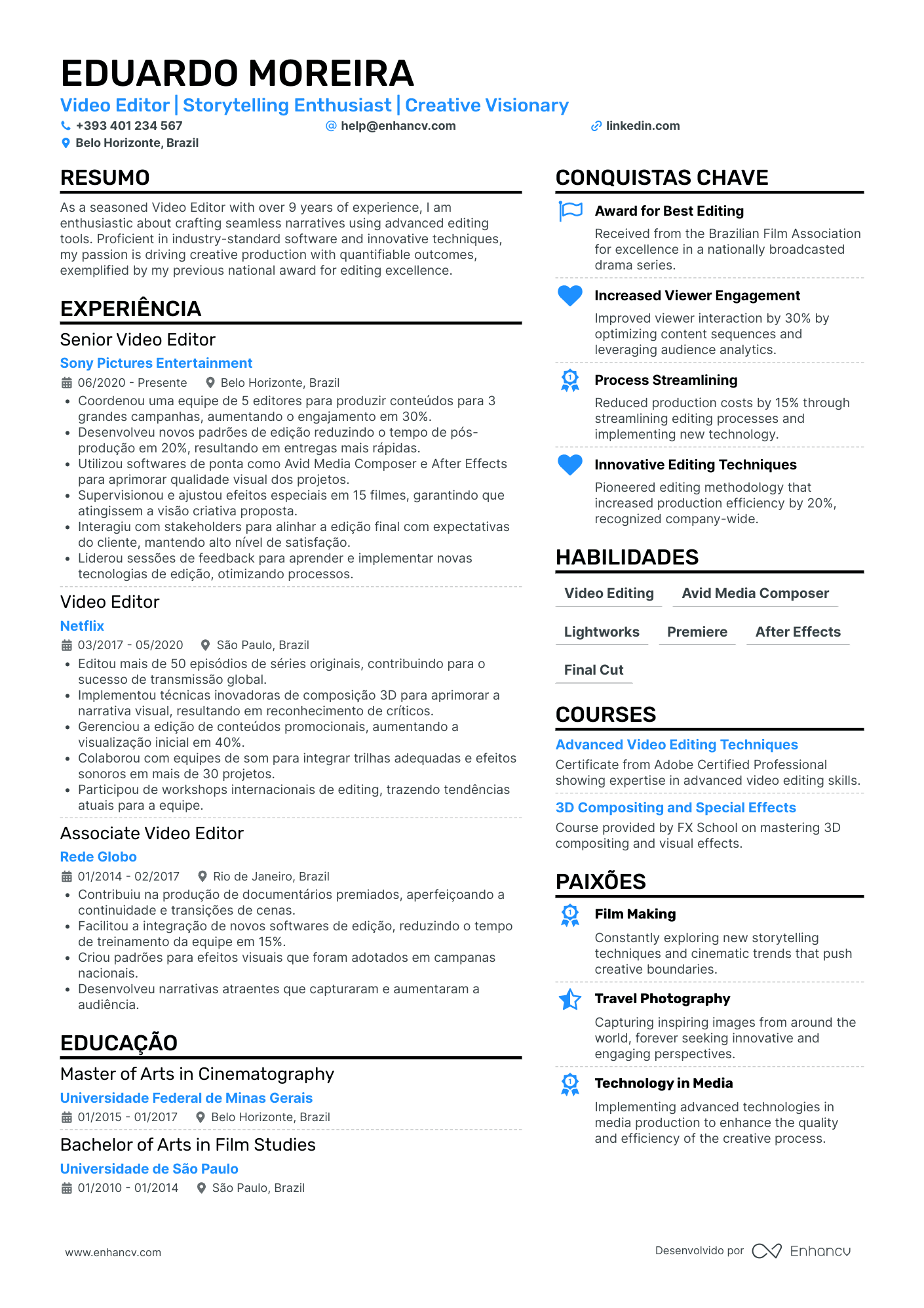 roteiro ideal para vídeo currículo de até 2 minutos