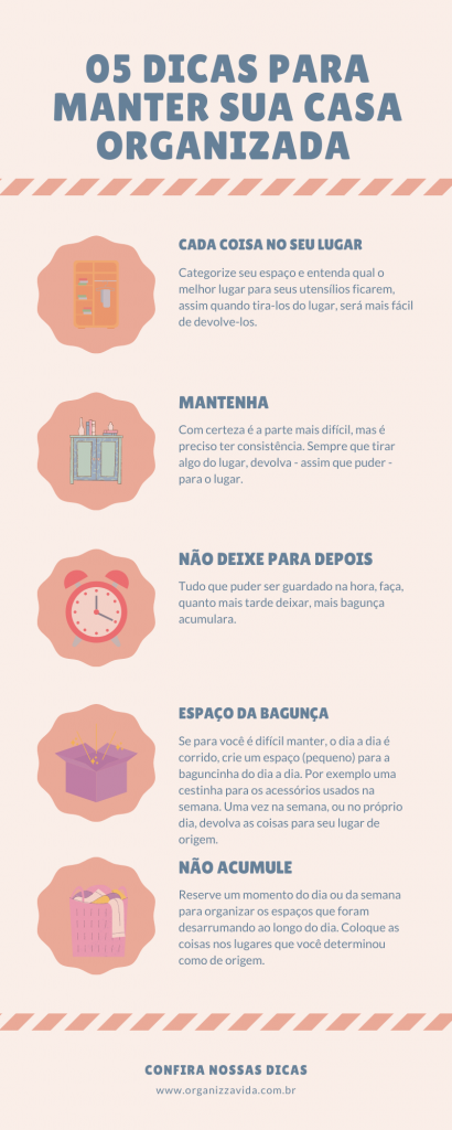 como organizar a casa por cômodo
