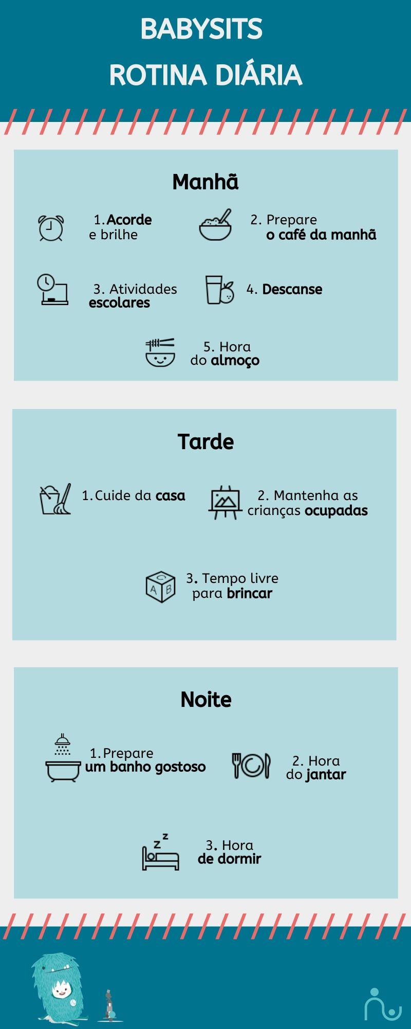 dicas para organizar a rotina de um bebê