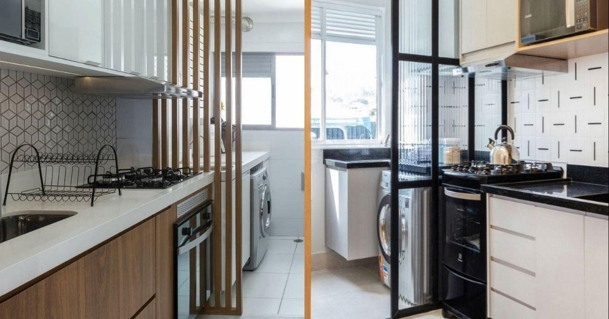 divisoria cozinha lavanderia drywall