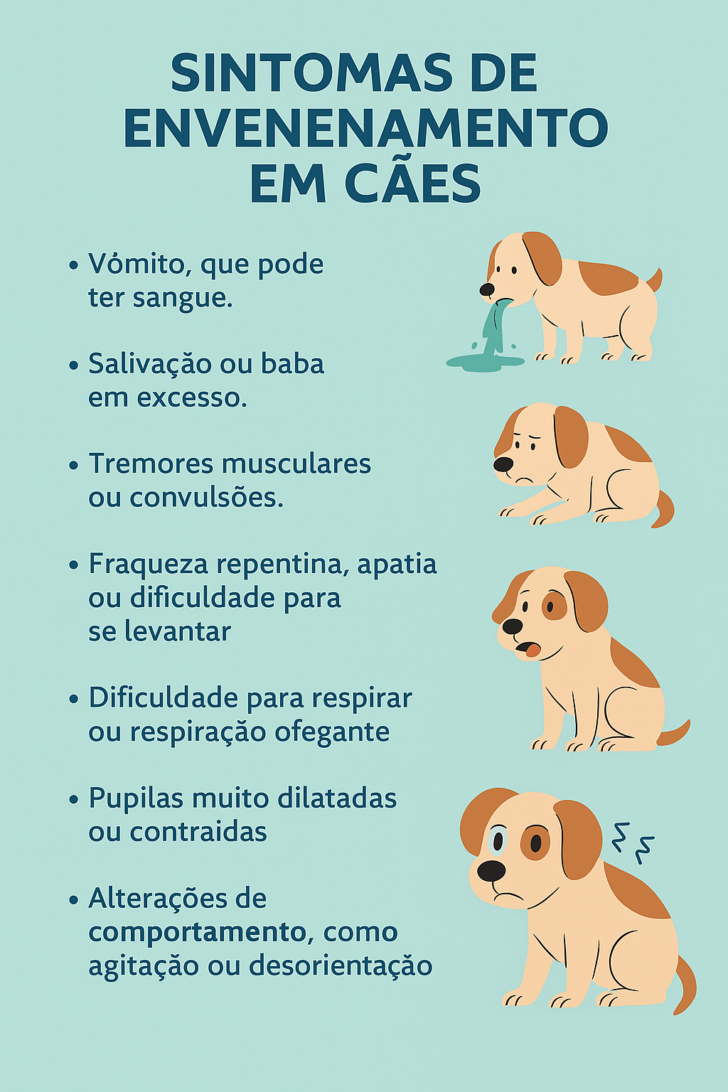 envenenamento de cães
