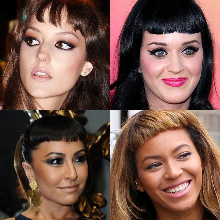 como evitar franja torta cabelo liso