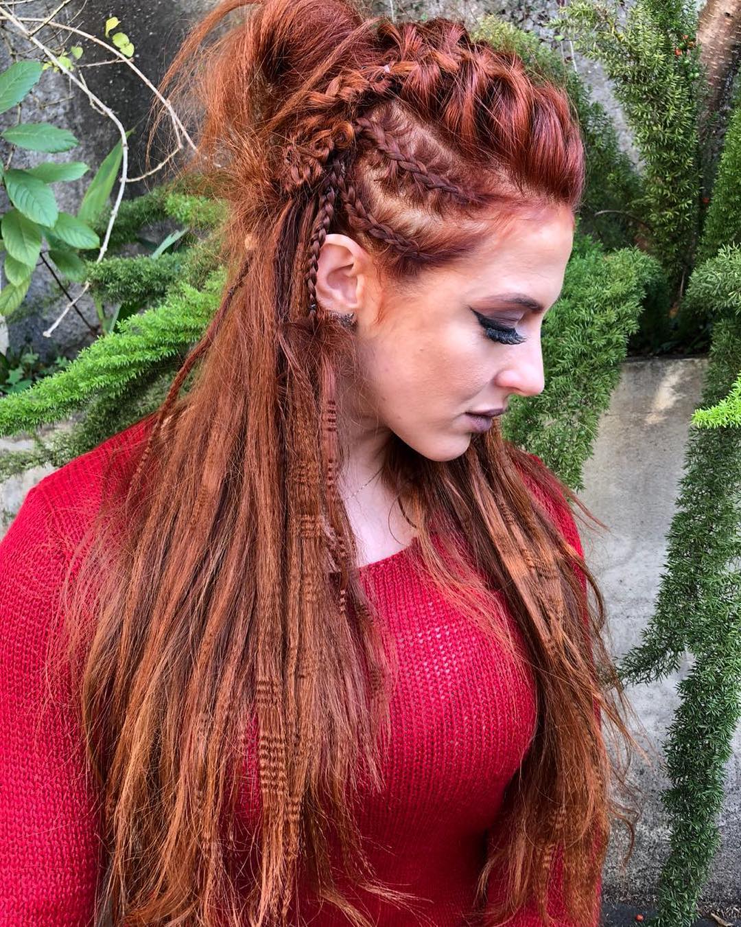 ideias de tranças vikings para cabelo curto