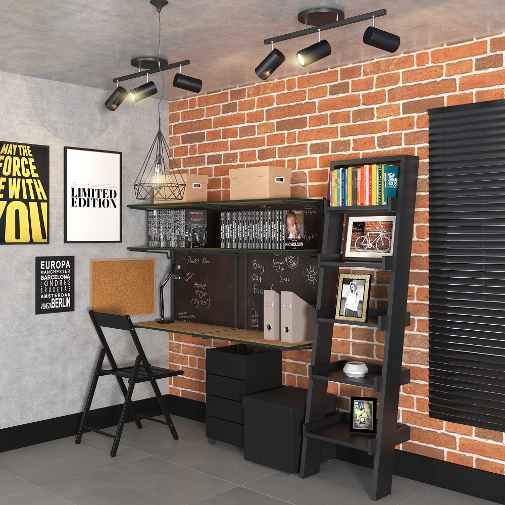 DIY: Cimento Queimado e Tijolinho Aparente no Seu Escritório Industrial