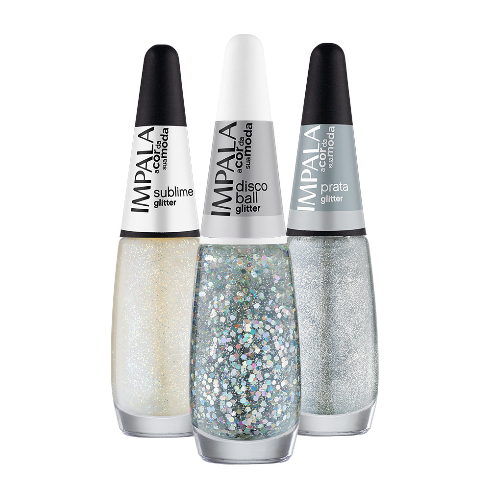 esmalte com glitter