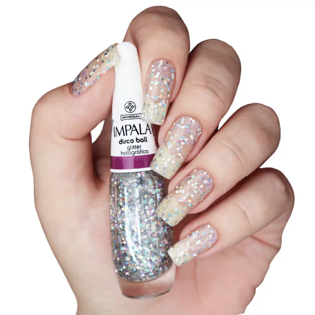 esmalte com glitter