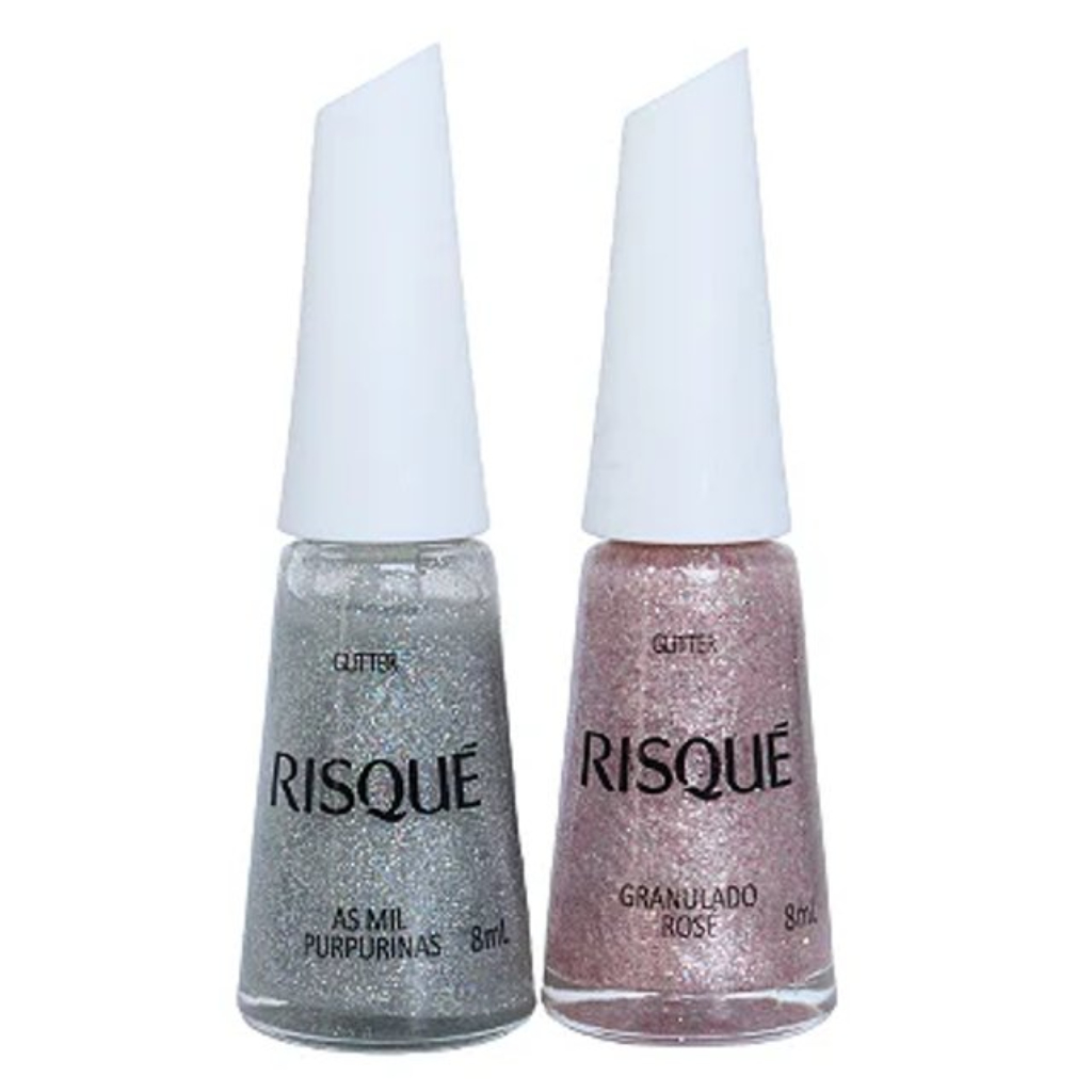 esmalte com glitter